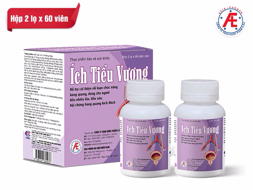 Thực phẩm bảo vệ sức khỏe Ích Tiểu Vương (2 lo x 60 viên)